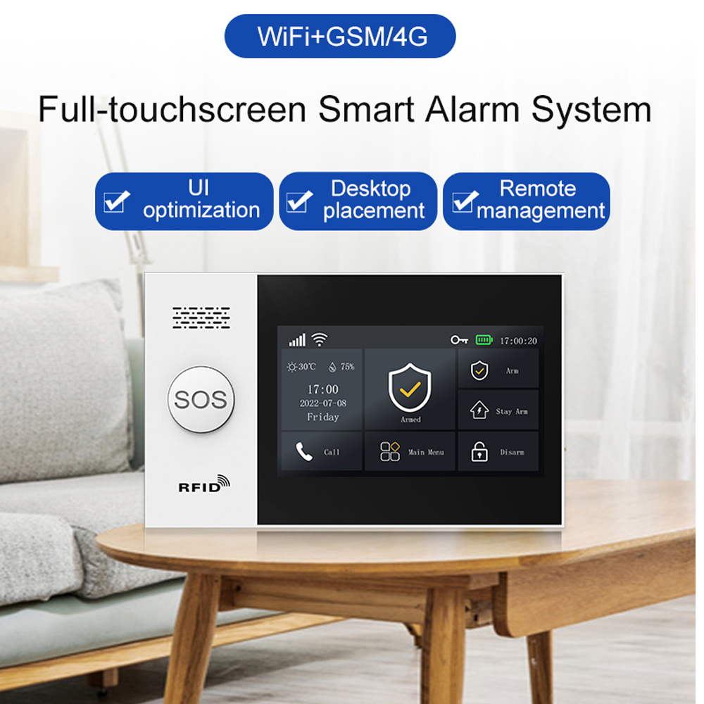 PGST107 4G Tuya smart home Ala - đánh giá và giá Sim Gsm Alarm