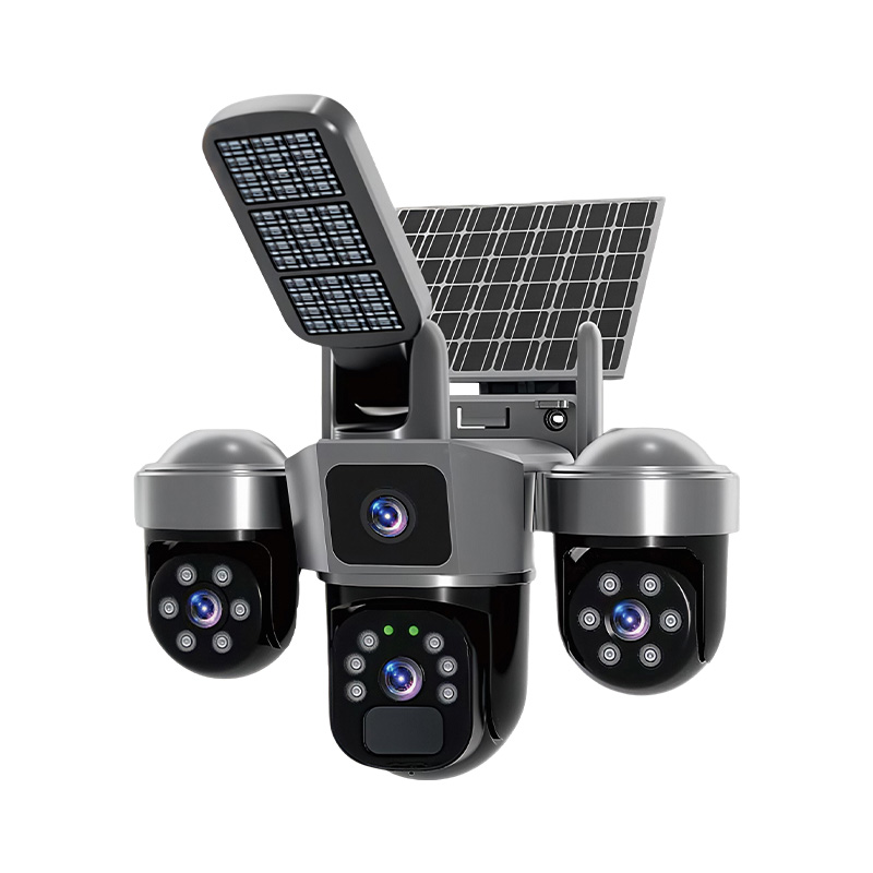 6MP V380 APP Solar Power Tripl - đánh giá và giá Home Security Flood Lights