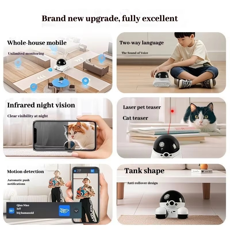 New Smart Pet Robot WiFi Home  - đánh giá và giá Home Security Robots